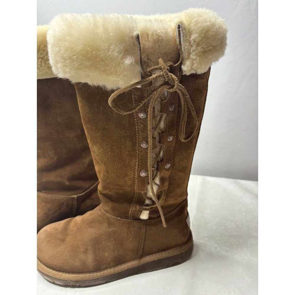 Ugg Upside Tall 5163 Brown Suede Lace Up Women's … - image 4