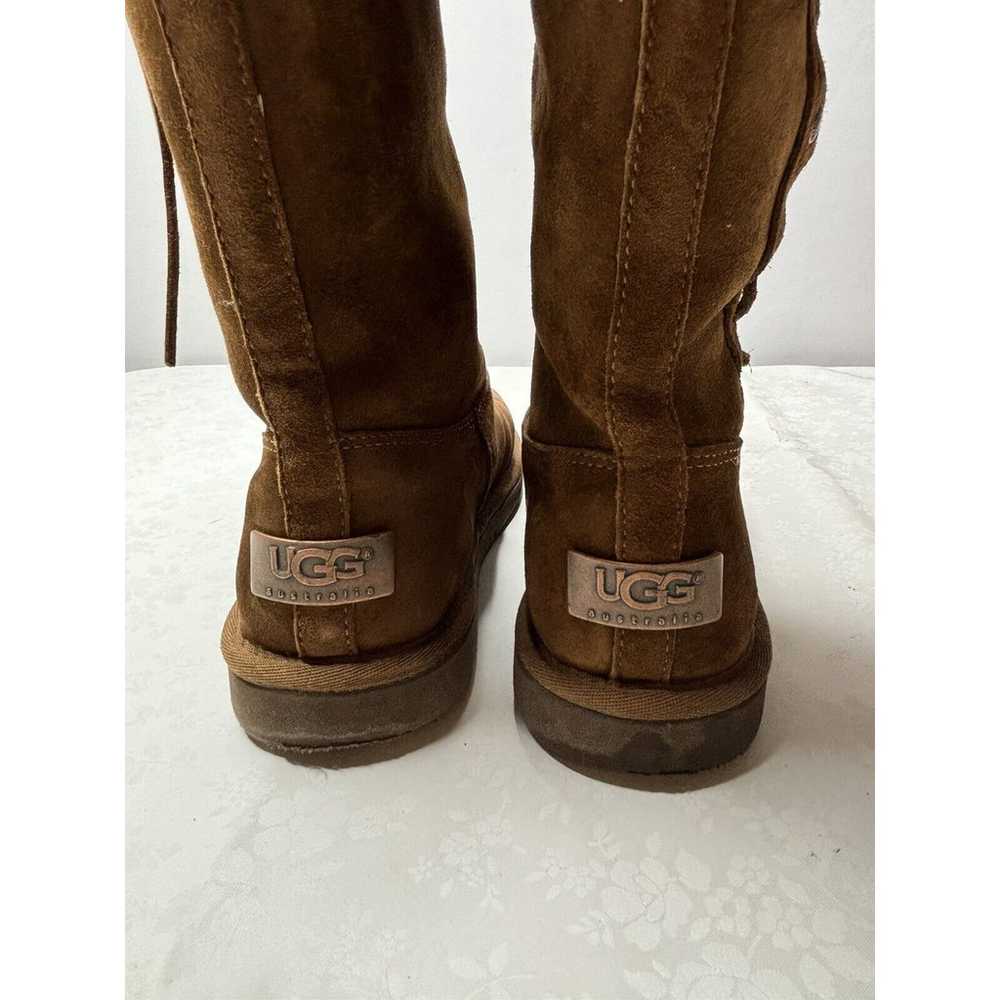 Ugg Upside Tall 5163 Brown Suede Lace Up Women's … - image 9