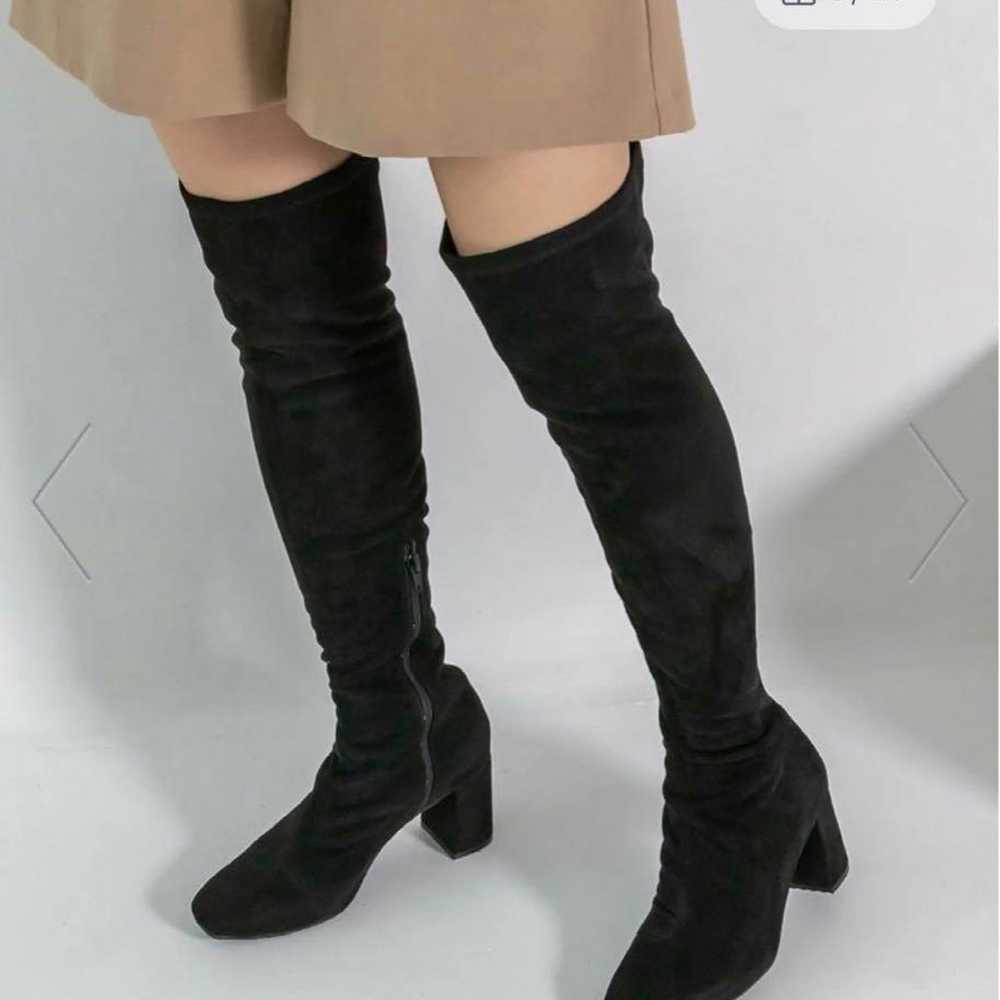 RANDA Square-Toe Knee-High Boots - image 2