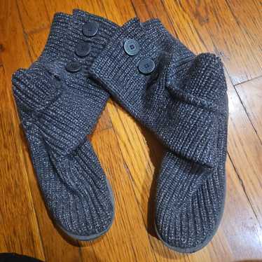 ugg classic cardy knit boots