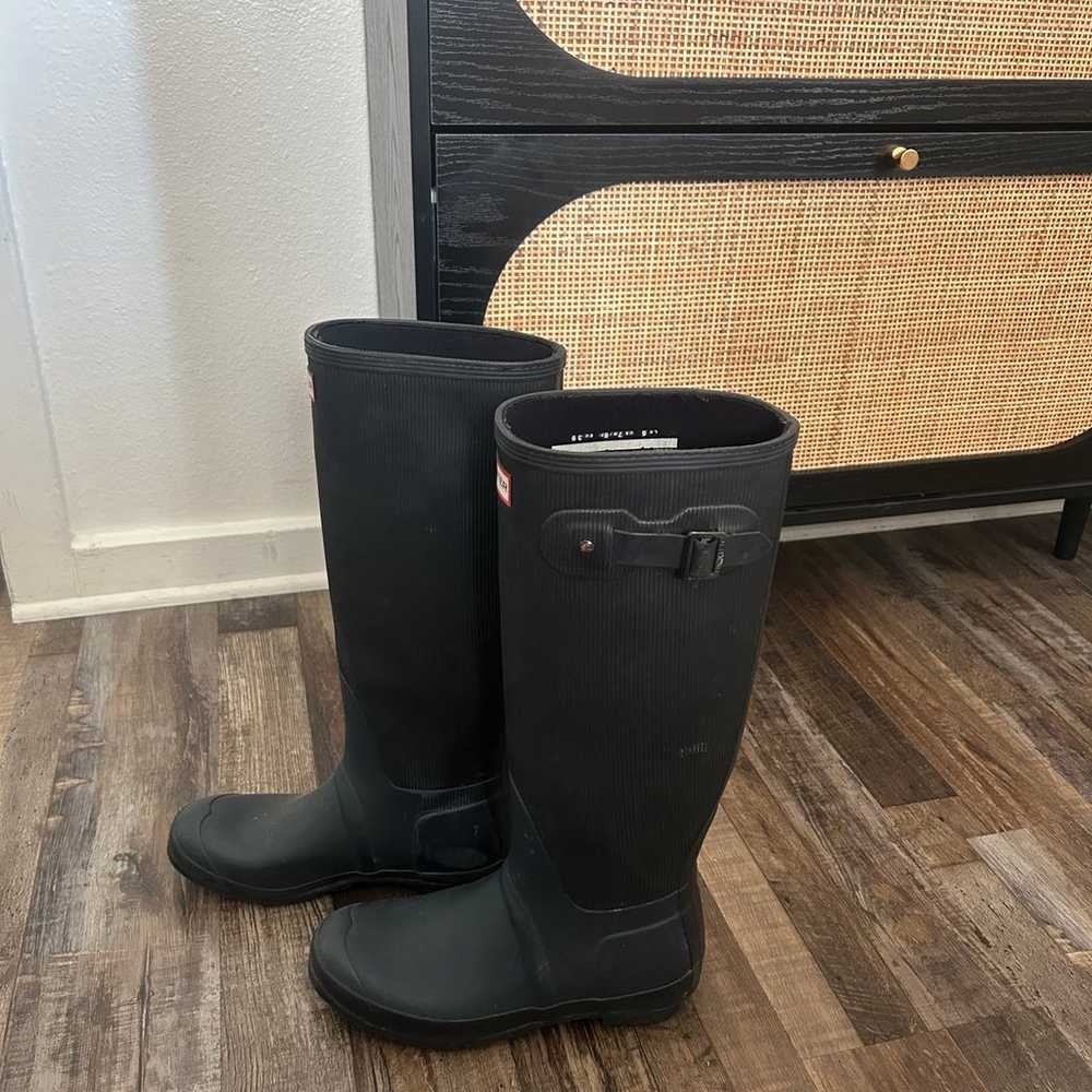 Hunter boots size 8 women’s - image 3