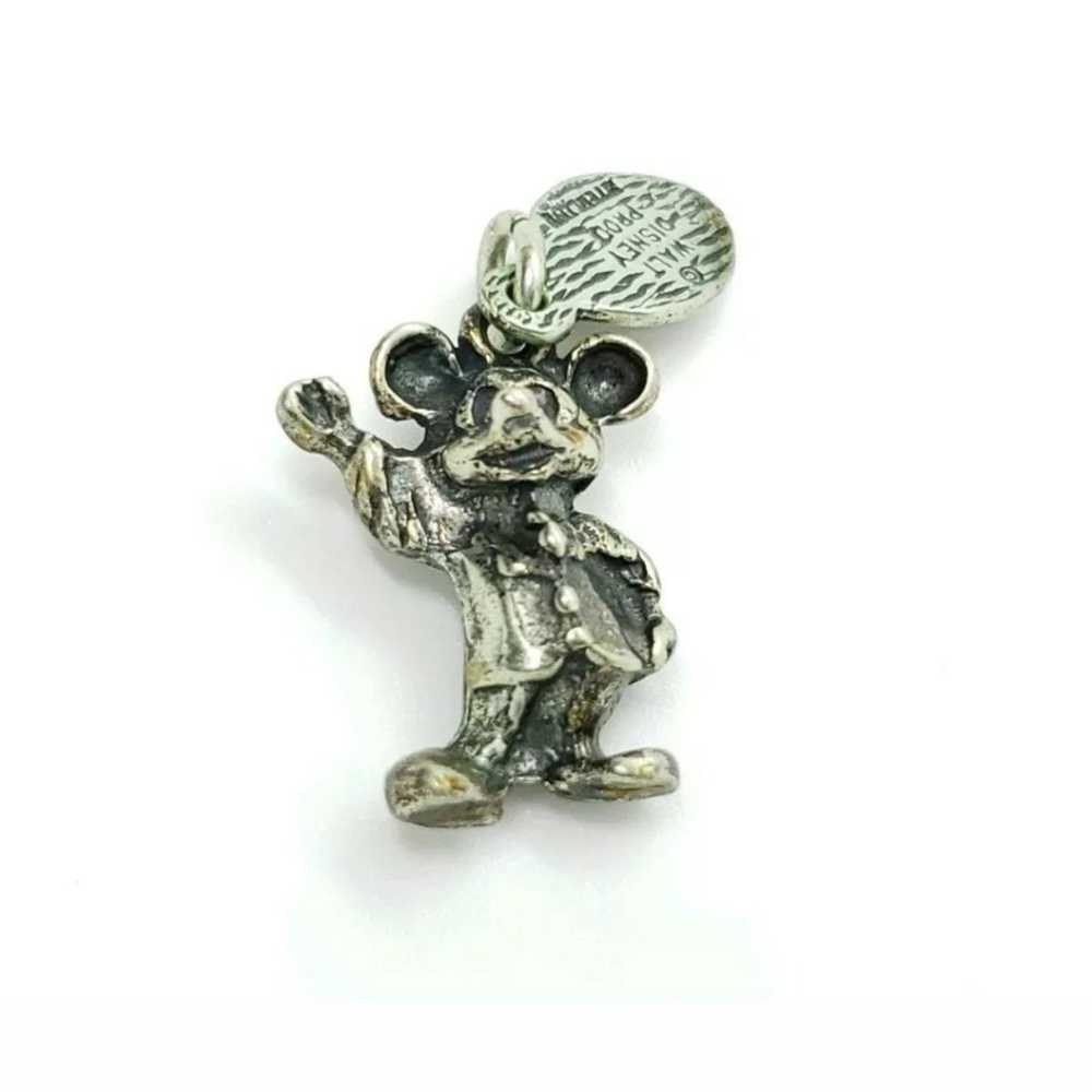 Disney Vintage Sterling Silver 3D Mickey Charm - image 1