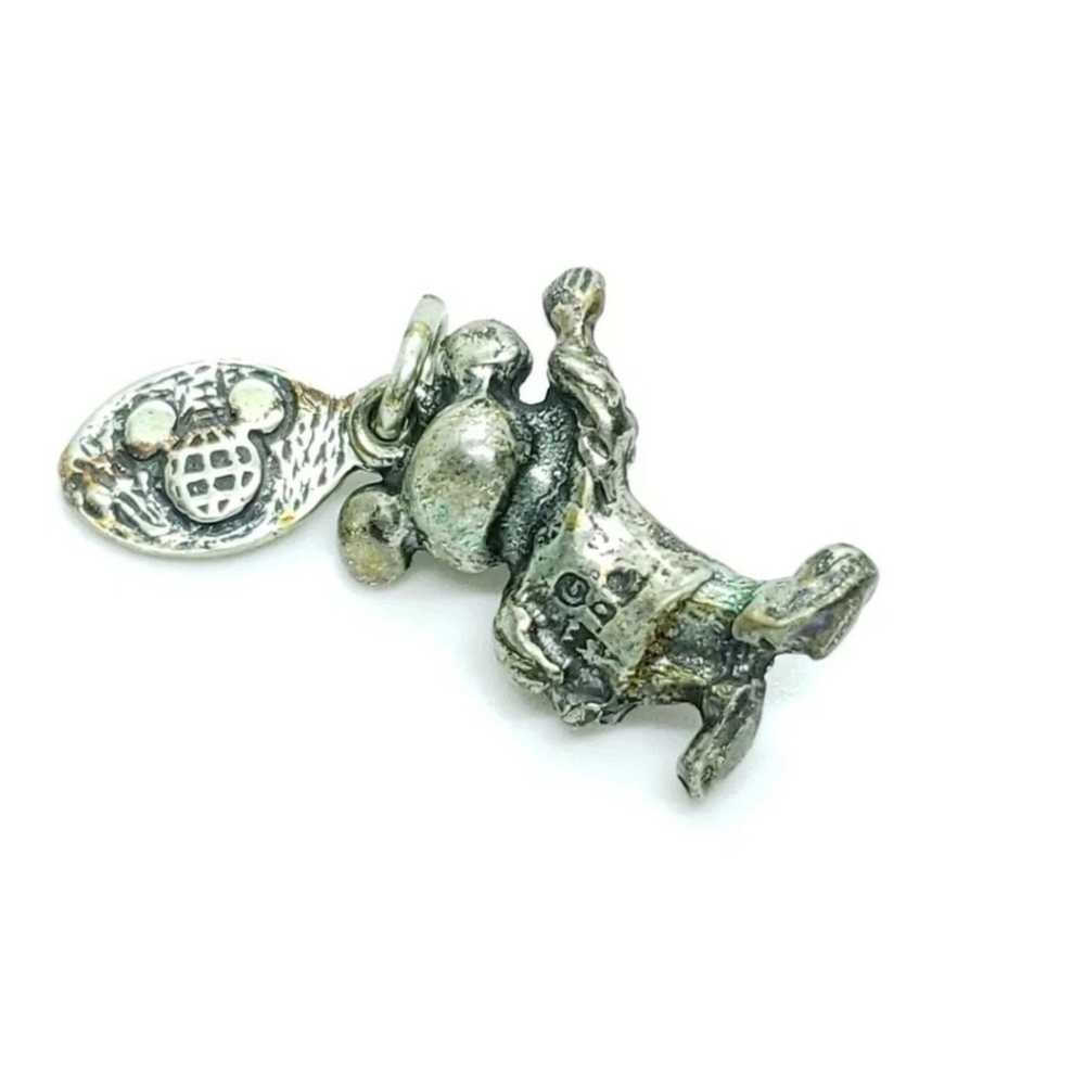 Disney Vintage Sterling Silver 3D Mickey Charm - image 4