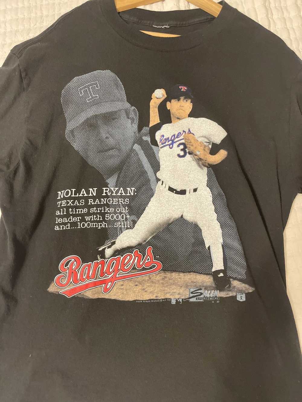 Vintage Nolan Ryan Rangers Vintage tee - image 2