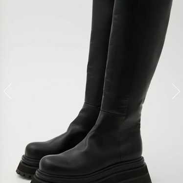 SLY CHUNK SOLE KNEE Thick-soled Boots Black Size L - image 1