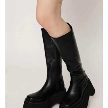 SLY Thick-soled Long Boots Black Size M - image 1