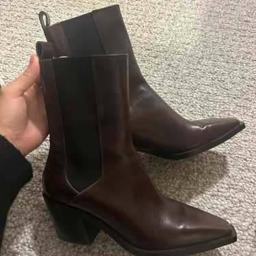 Massimo dutti leather boots