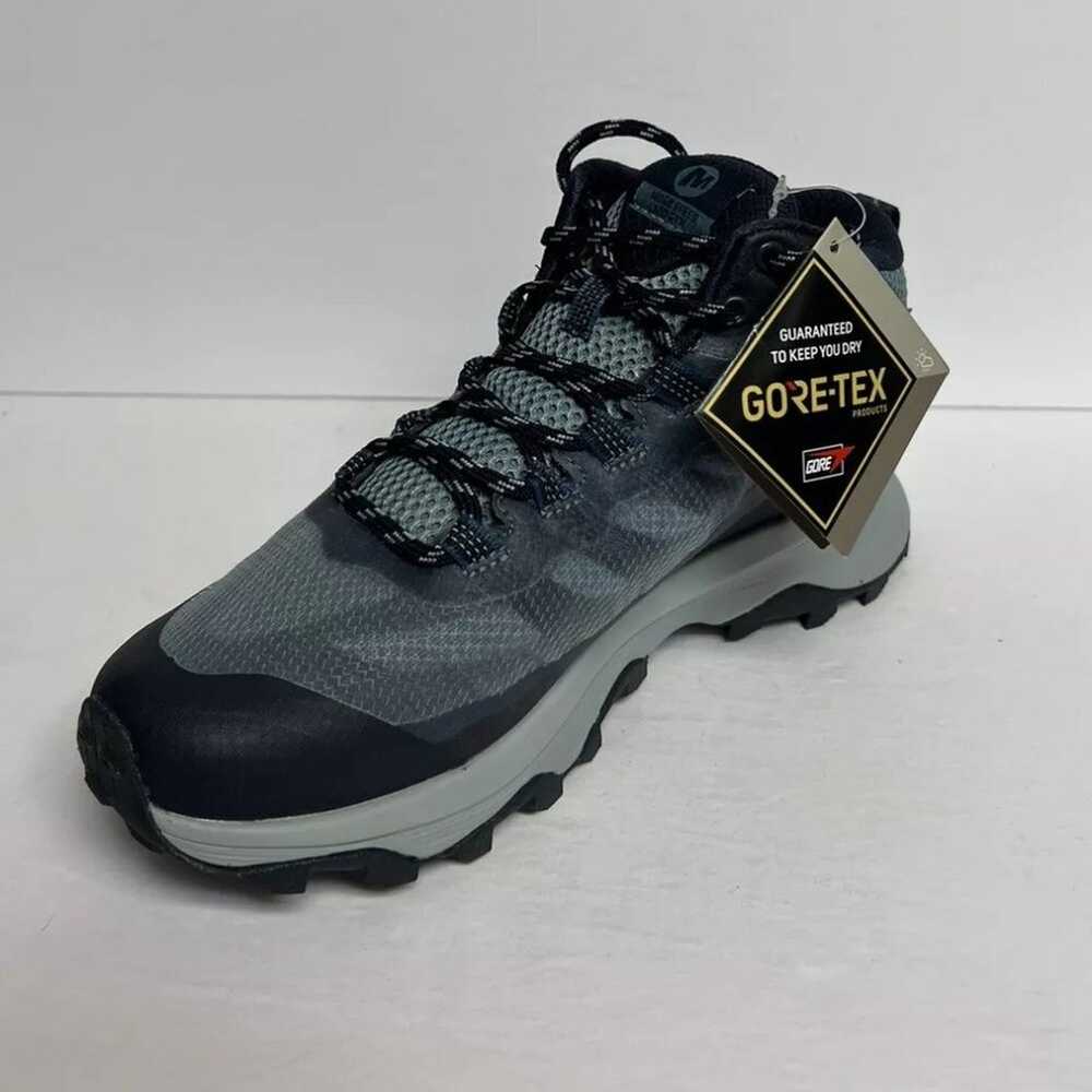 Merrell Womens Moab Speed Mid GTX Trail Shoe Navy… - image 2