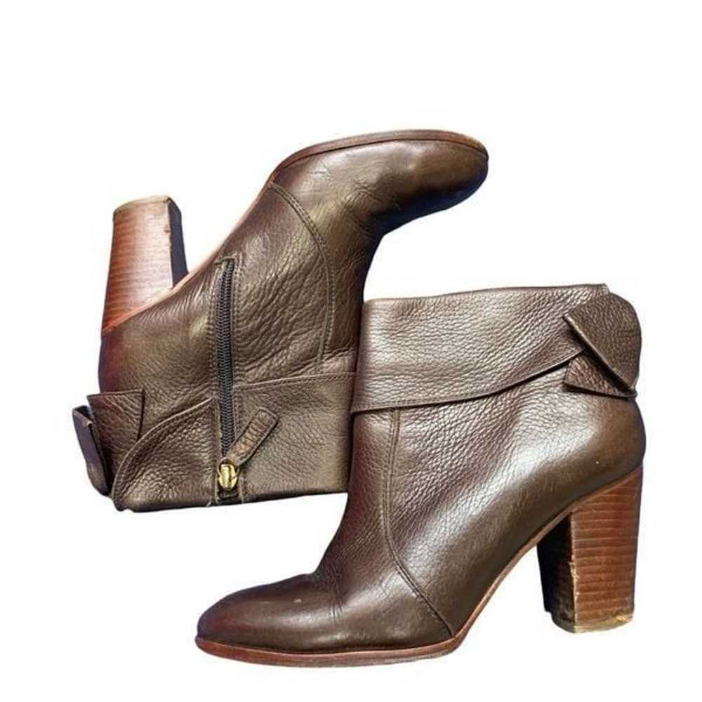 Kate Spade Lanise Bow Leather Ankle Boot Brown Si… - image 5