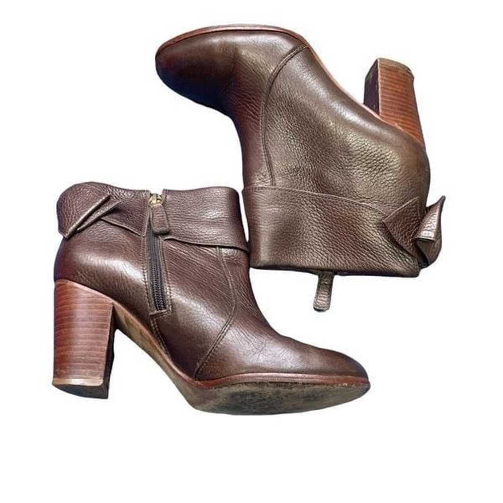 Kate Spade Lanise Bow Leather Ankle Boot Brown Si… - image 6