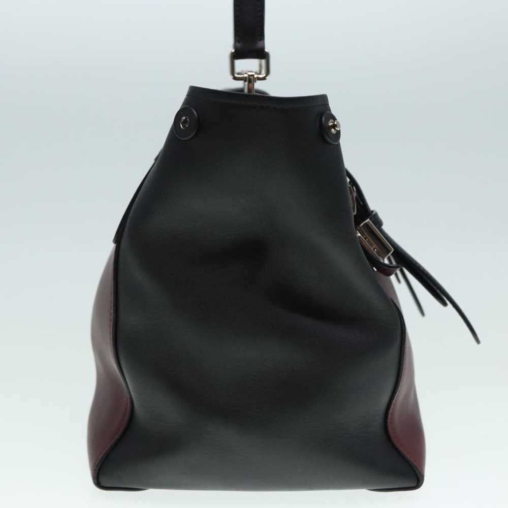 Prada Vitello Burgundy Leather Handbag (Pre-Owned) - image 4