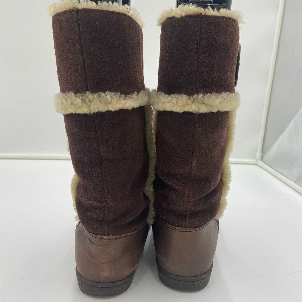 TORY BURCH Shearling Long Boots 23.5cm - image 2