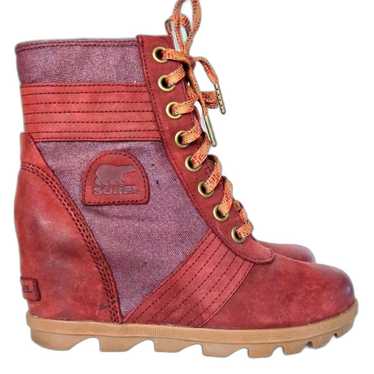 Sorel Lexie Waterproof Wedge Boots 8