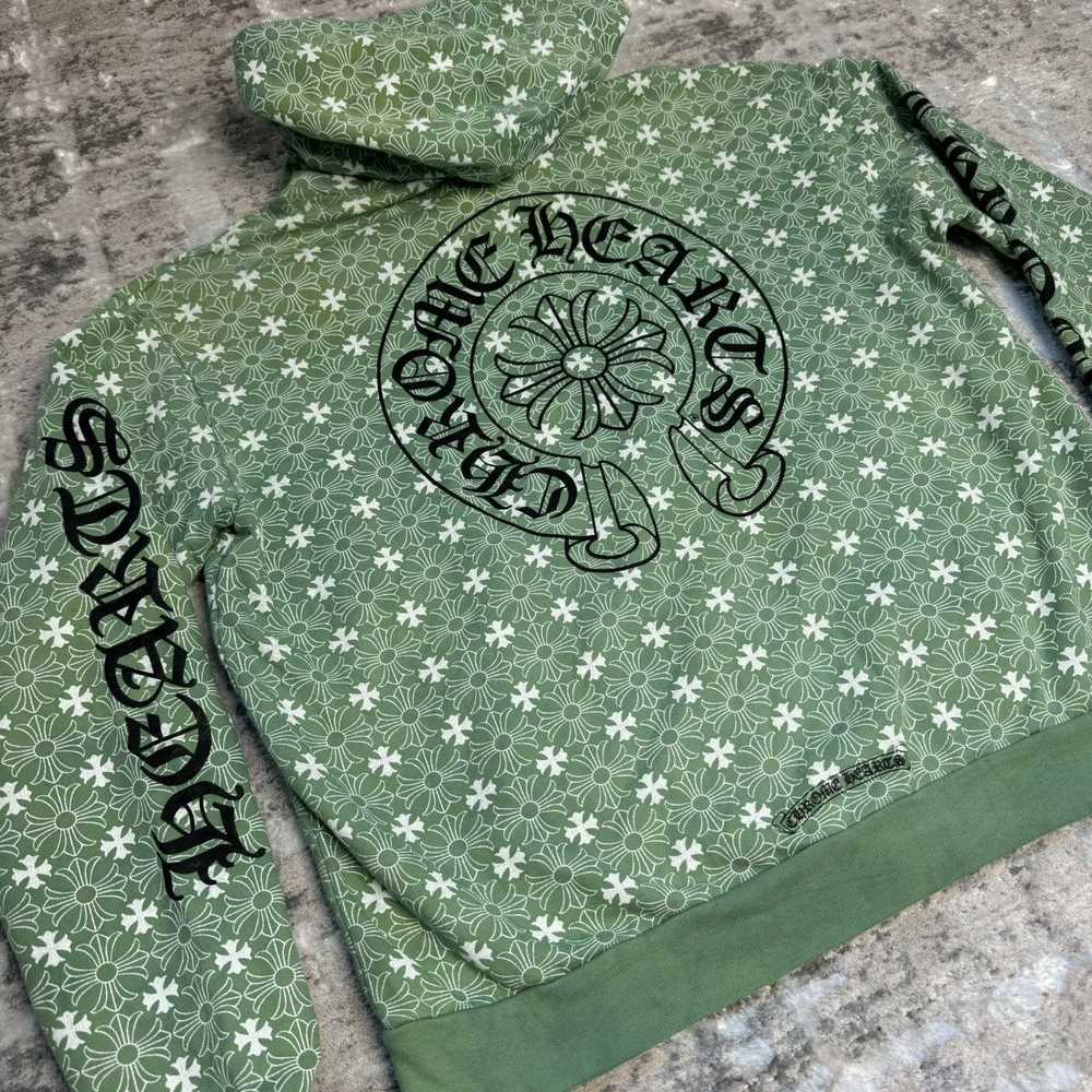 Chrome Hearts Plus cross allover print green hors… - image 10