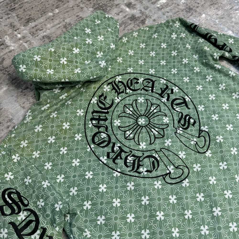 Chrome Hearts Plus cross allover print green hors… - image 11