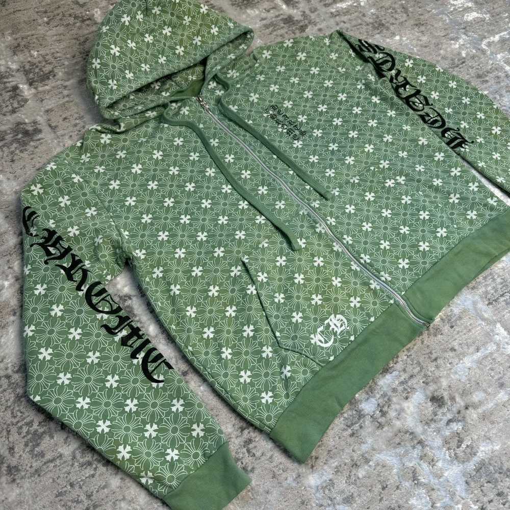 Chrome Hearts Plus cross allover print green hors… - image 3