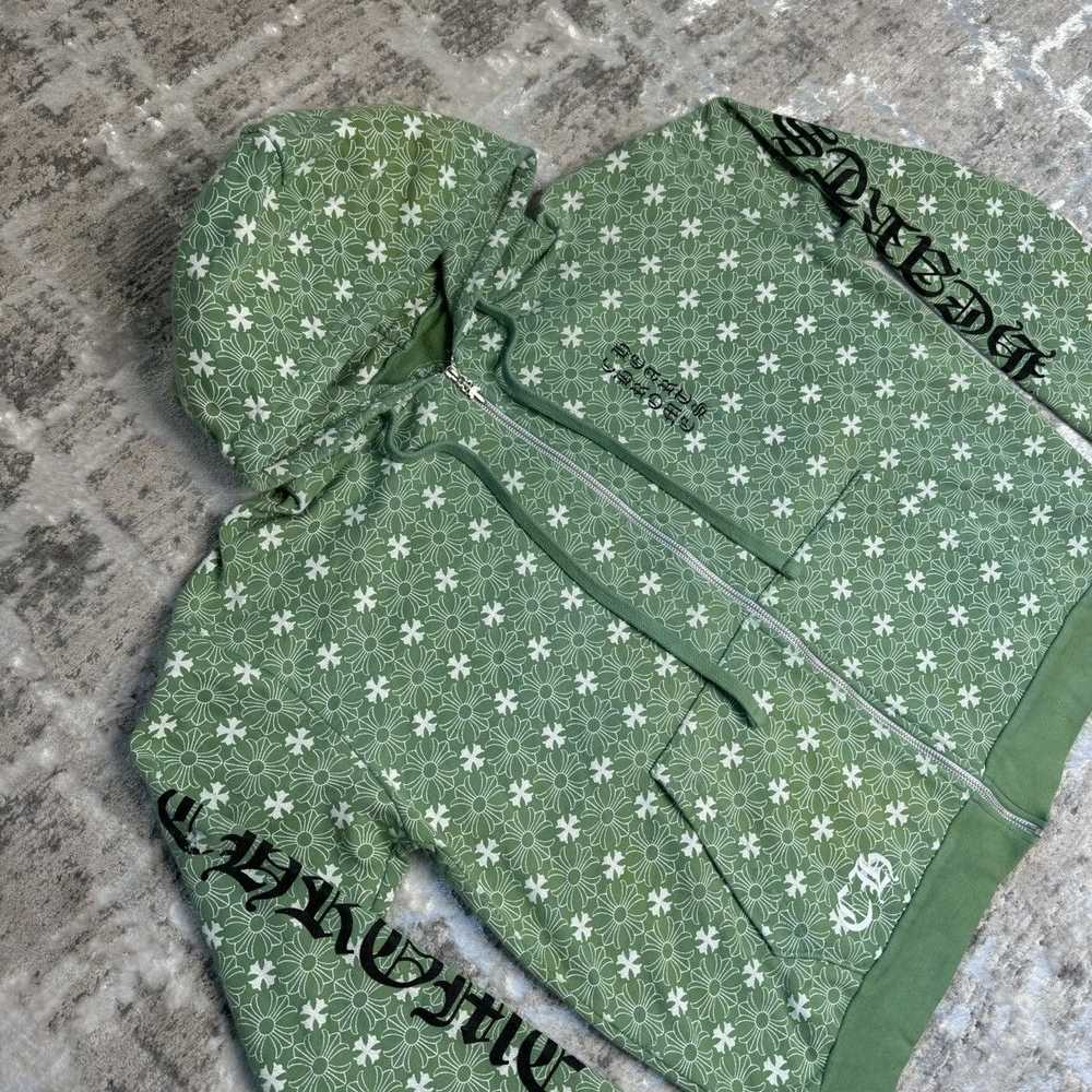 Chrome Hearts Plus cross allover print green hors… - image 5