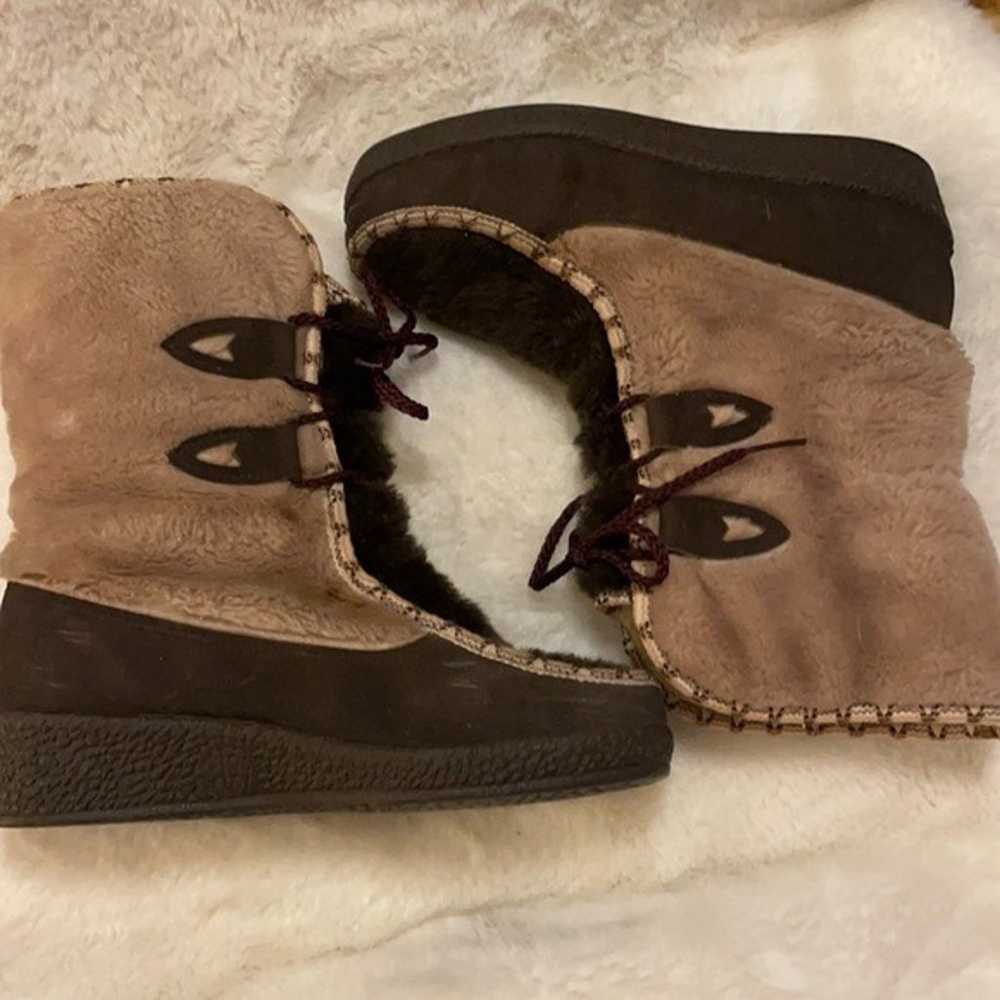 Vintage Snowland Winter Faux Fur Snow Boots S8 - image 1