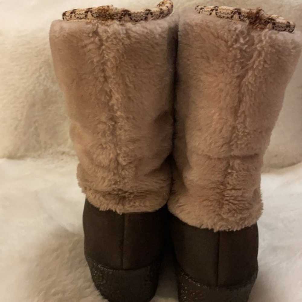 Vintage Snowland Winter Faux Fur Snow Boots S8 - image 6