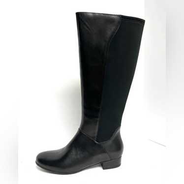 Trotters Womens Misty Boot Black Leather 8.5W