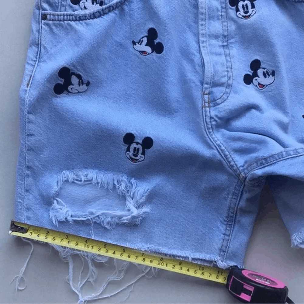 Zara Zara Mickey Mouse denim shorts - image 6