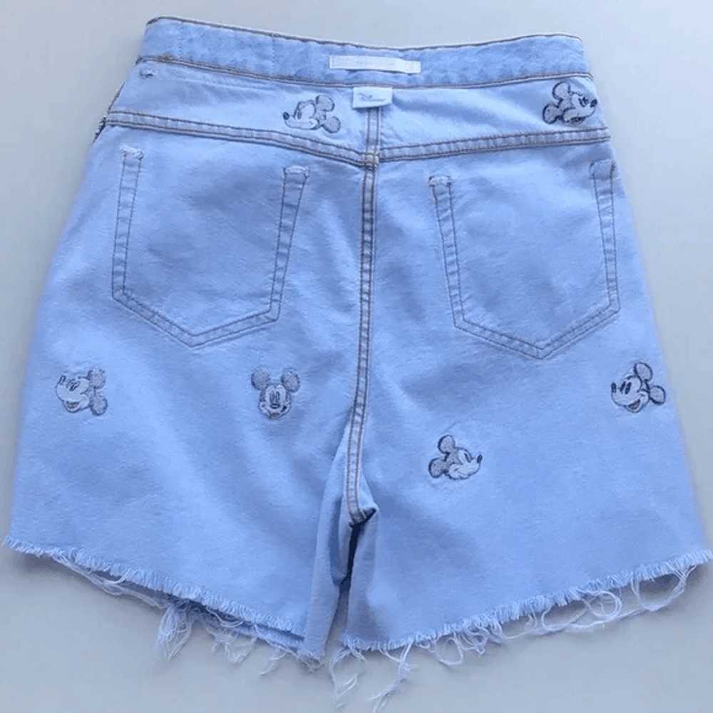 Zara Zara Mickey Mouse denim shorts - image 8