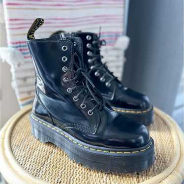 Dr Martens Jadon Max Black Smooth Leather Lace-Up… - image 1