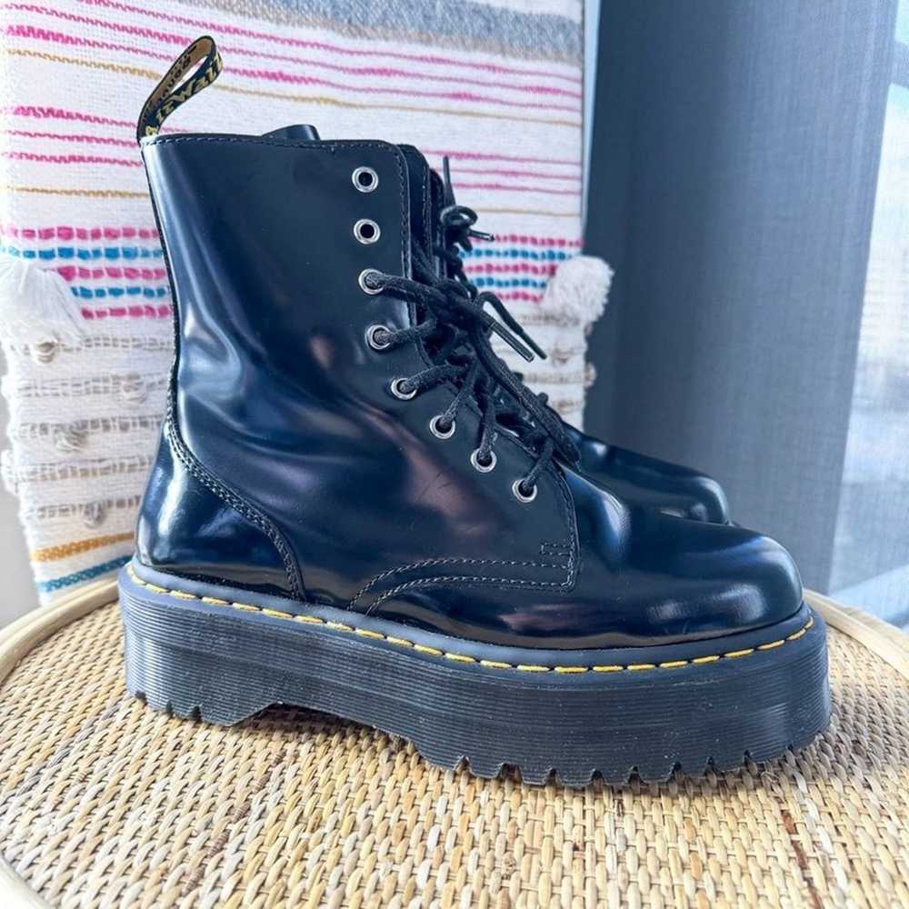 Dr Martens Jadon Max Black Smooth Leather Lace-Up… - image 2