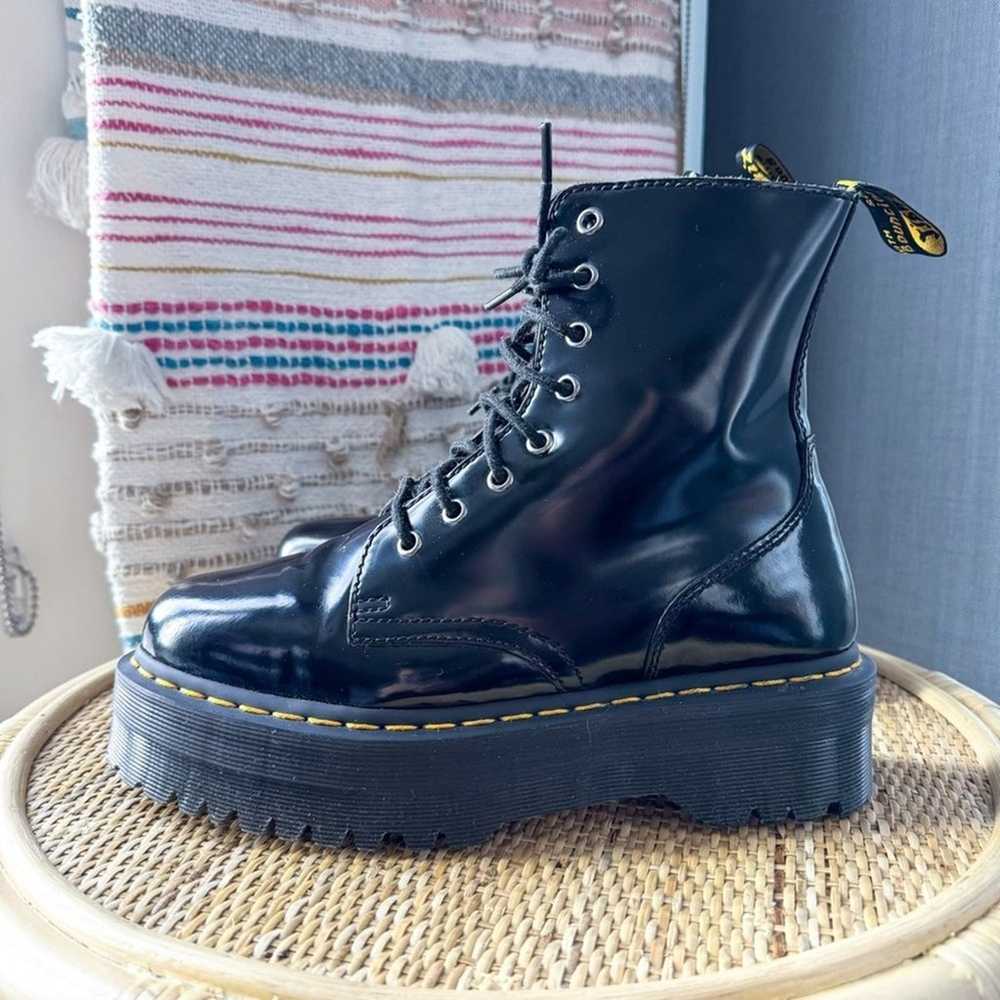 Dr Martens Jadon Max Black Smooth Leather Lace-Up… - image 4