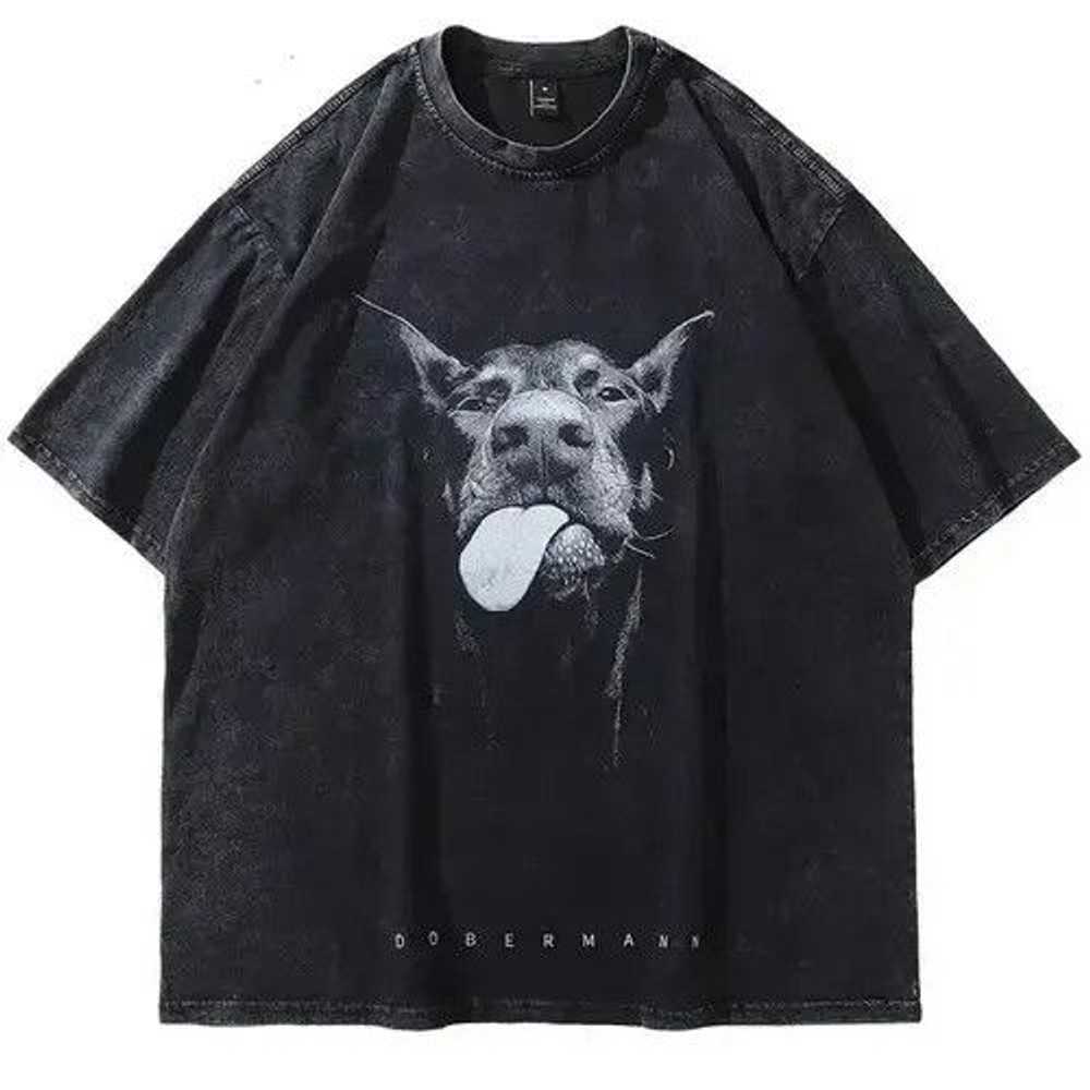 Free Style × Rare × Vintage Doberman Dog Graphic … - image 1