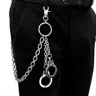 Chain × Jewelry × Streetwear Heavy Gunmetal Waist… - image 1