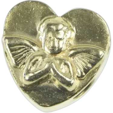 14K St. Raphael Cherub Angel Slide Bracelet Charm… - image 1