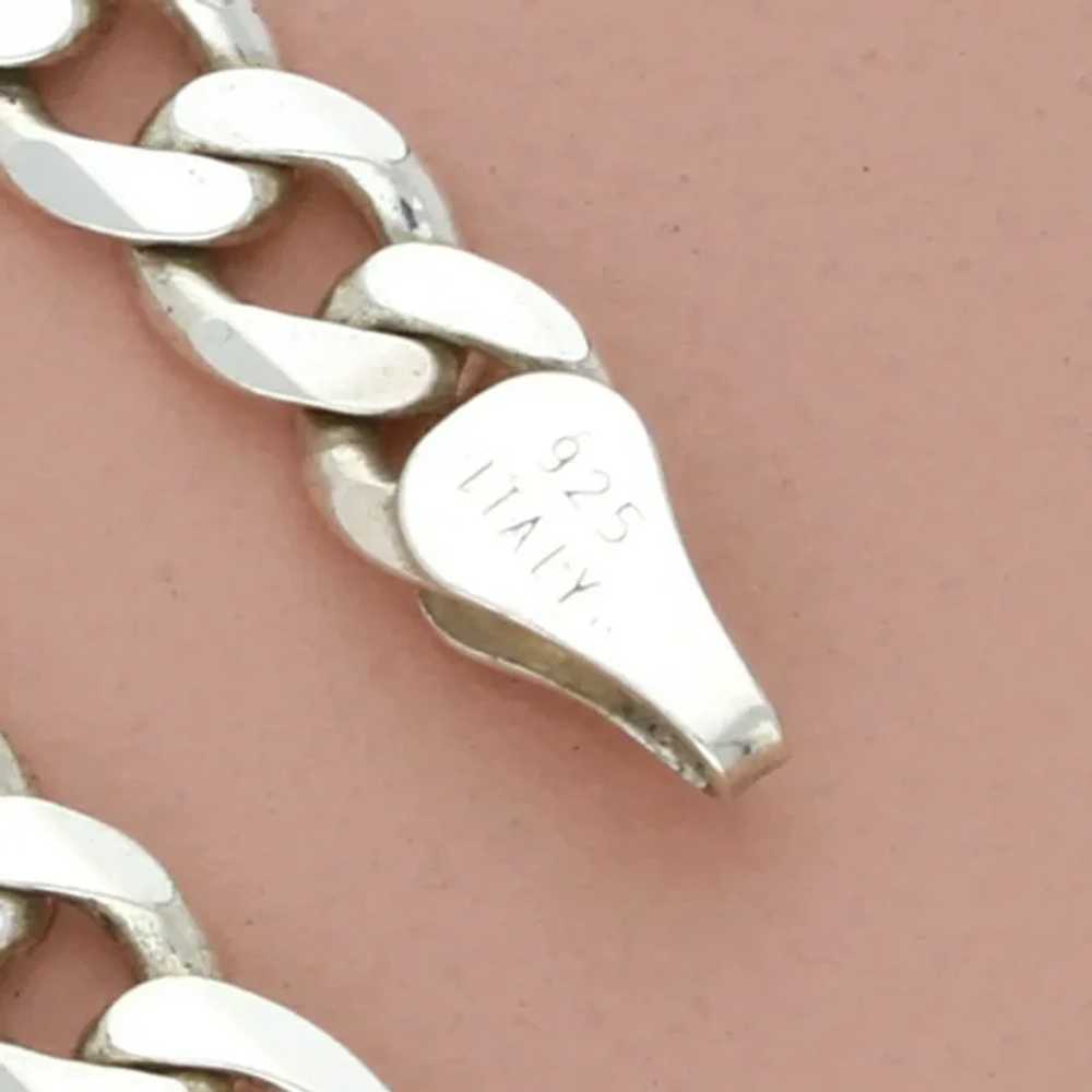 Sterling Silver Mens Italy 6Mm Figaro Chain Neckl… - image 3