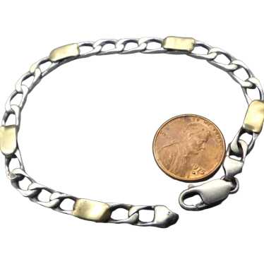 Tiffany & Co. Sterling and Gold Italian Bracelet,… - image 1