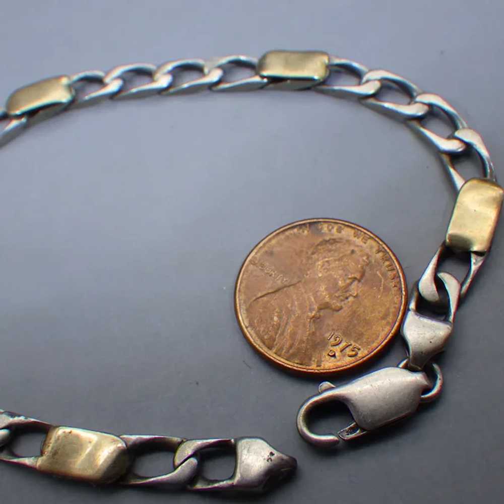 Tiffany & Co. Sterling and Gold Italian Bracelet,… - image 6