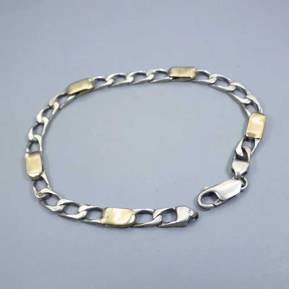 Tiffany & Co. Sterling and Gold Italian Bracelet,… - image 8