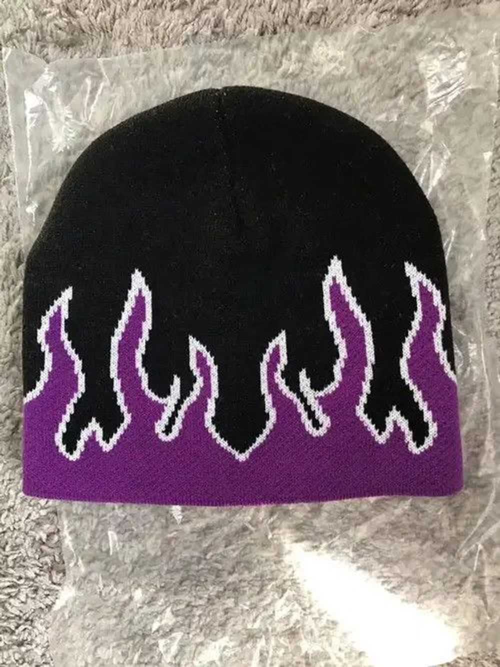 Custom × Streetwear Inferno Fire Flame Beanie - image 1