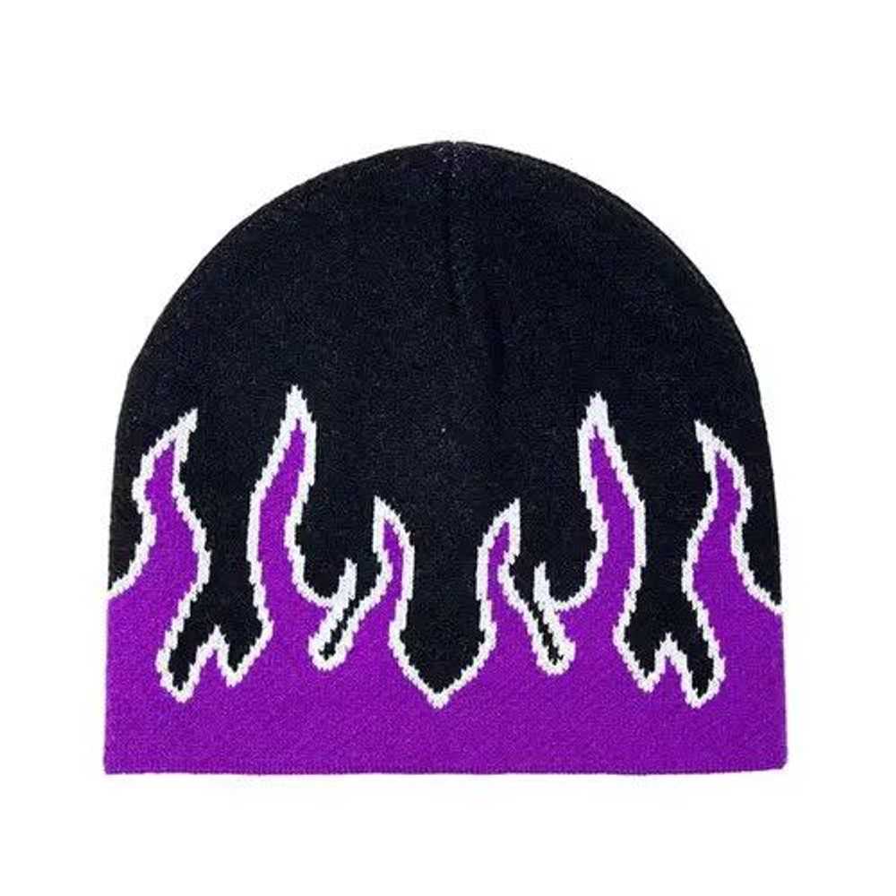 Custom × Streetwear Inferno Fire Flame Beanie - image 3