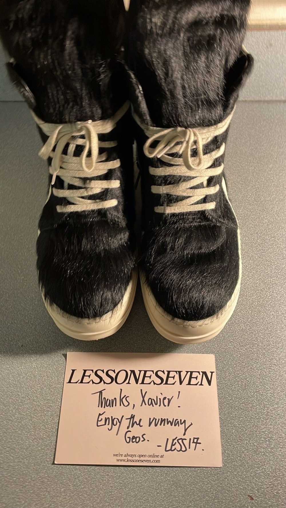 Rick Owens Pony Hair Geobasket - image 1