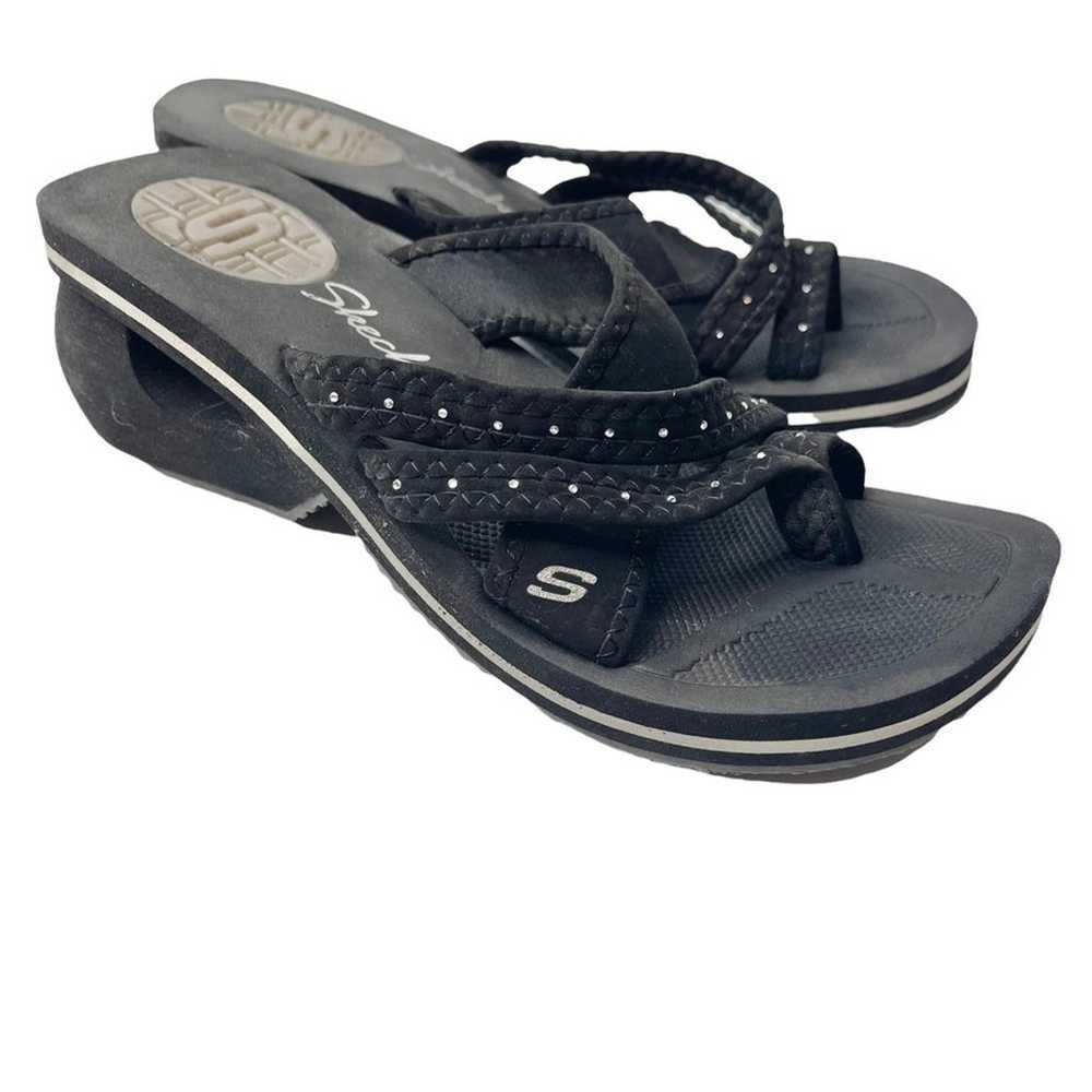 Sketchers chunky 90s y2k sandals foam rhinestone … - image 1