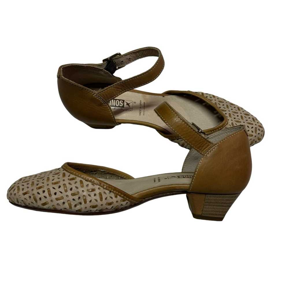 Pikolinos Elba Tan/Brown Closed Toe Ankle Strap S… - image 5