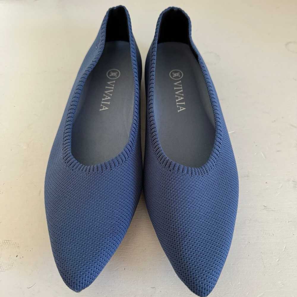 Vivaia denim blue Aria pointed flats size 41 (the… - image 2