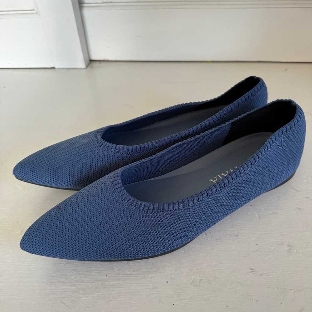 Vivaia denim blue Aria pointed flats size 41 (the… - image 4