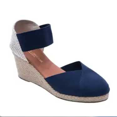 Andre Assous Anouka Espadrille Wedge Sandal Blue S