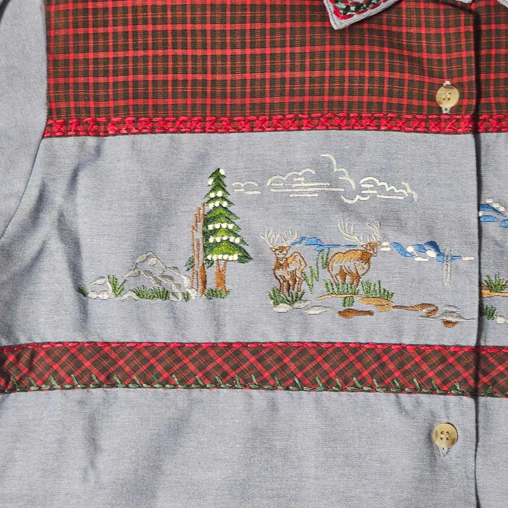 Napa Valley Embroidered Long Sleeve Christmas But… - image 4