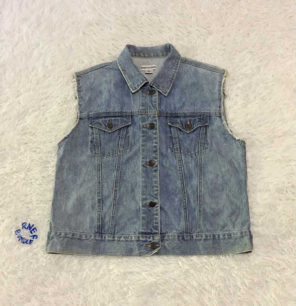 Custom × Japanese Brand × Rare Susan denim vest - image 2