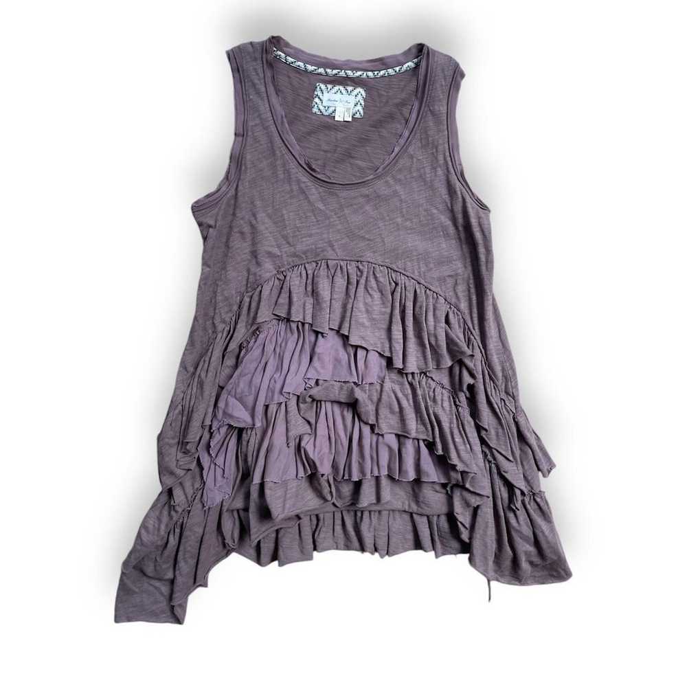 Anthropologie vintage baby doll sleeveless ruffle… - image 1