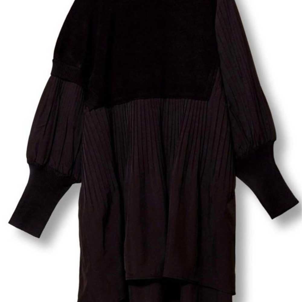 OSMOSIS Knit Panel Pleated Pullover - image 1