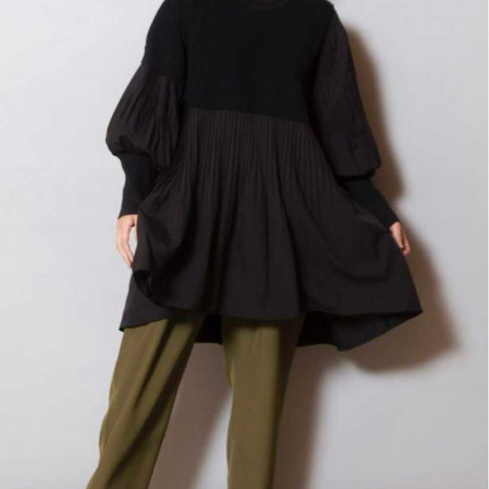 OSMOSIS Knit Panel Pleated Pullover - image 2