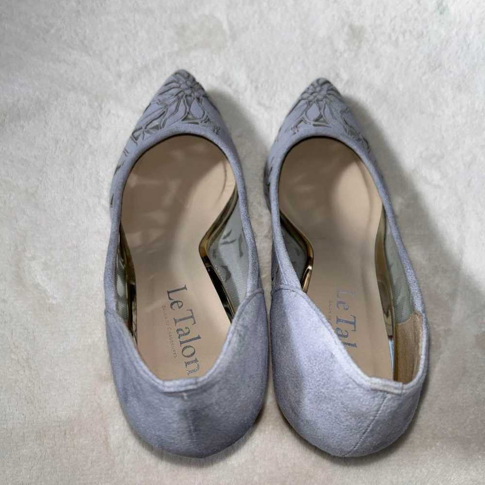 Le Talon Gray Floral Pumps with 7cm Heel - image 2